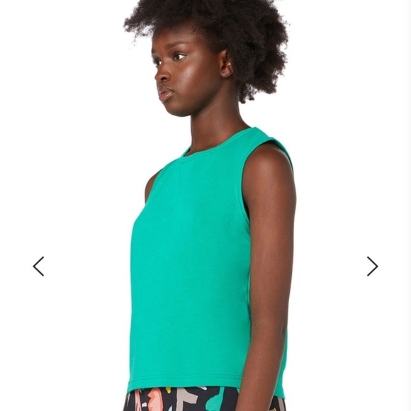 Gorman scoop tank top in green - size 10 - Picture 6 of 10